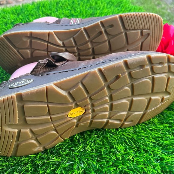 CHACO CHACOS CHACO'S BROWN LEATHER CLOGS ADJUSTABLE STRAP 8.5 MARY JANES - Picture 5 of 14